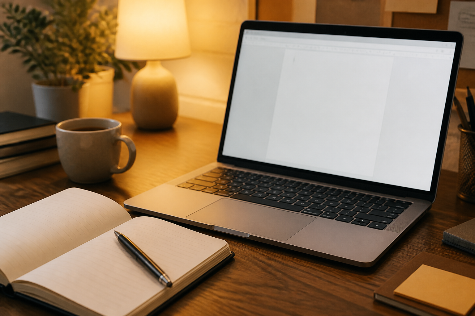 Notebook and laptop for business blogging