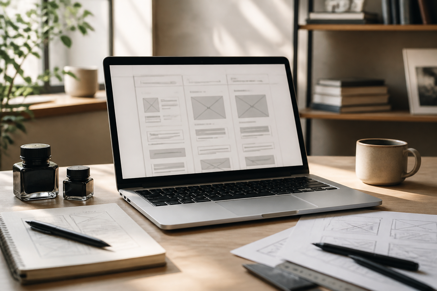 Laptop on a desk — why your business needs a website