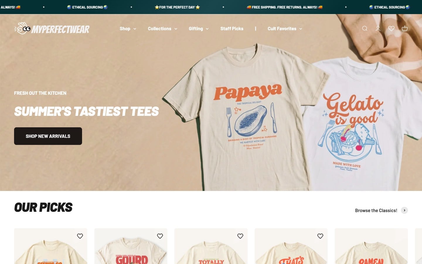My Perfect Wear website