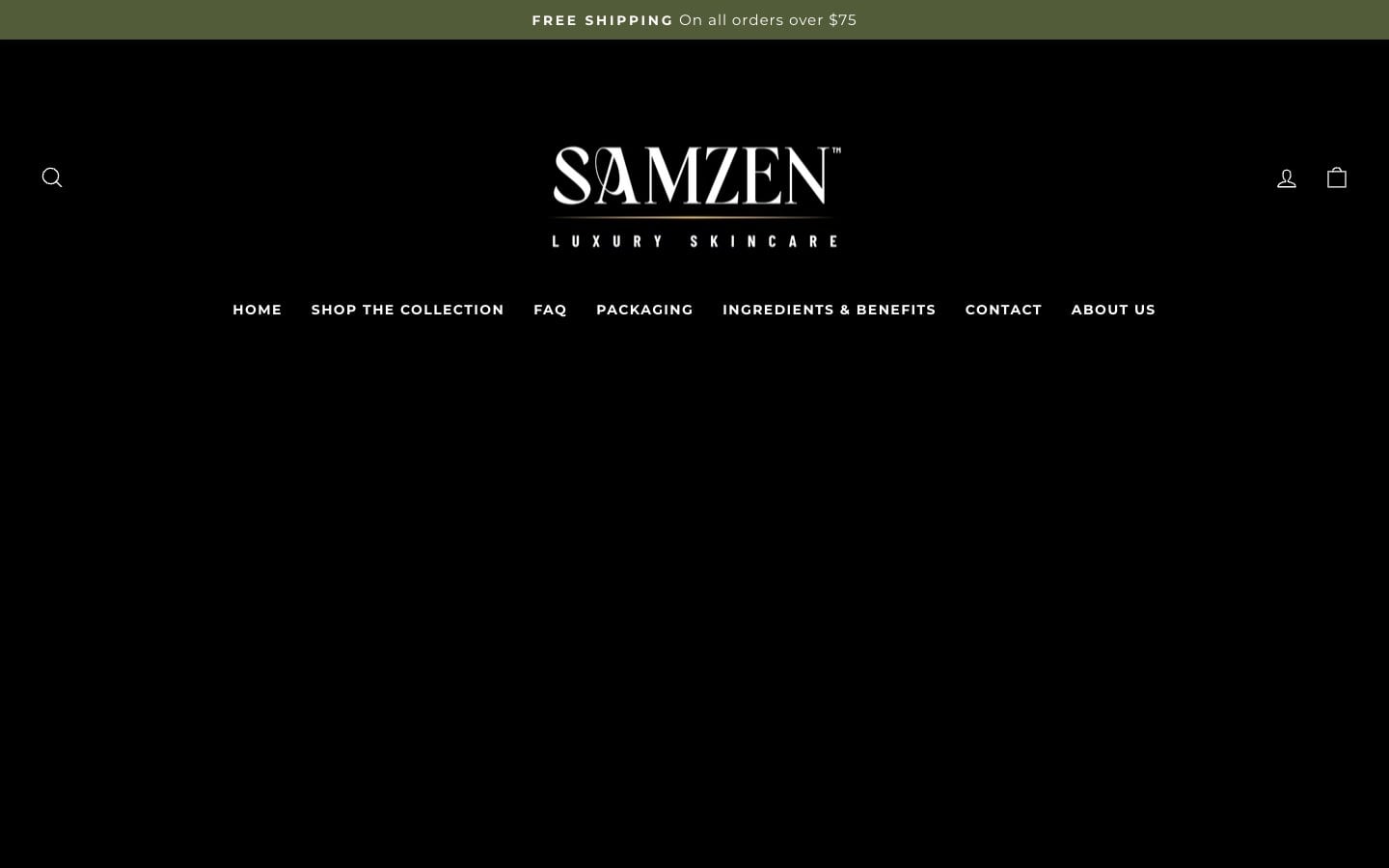 Samzen Skin website